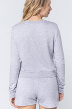 Long Slv Crew Neck Slub Terry Top | Mixtshop LLC