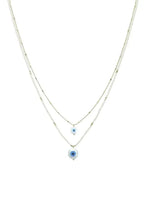 Seed Bead Evil Eye Pendant Layered Necklace | Mixtshop LLC