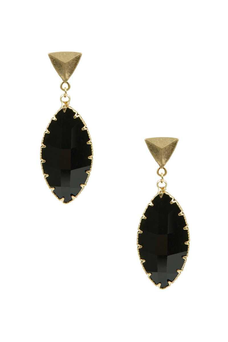 Triangle Resin Dangle Earring | Mixtshop LLC Main image