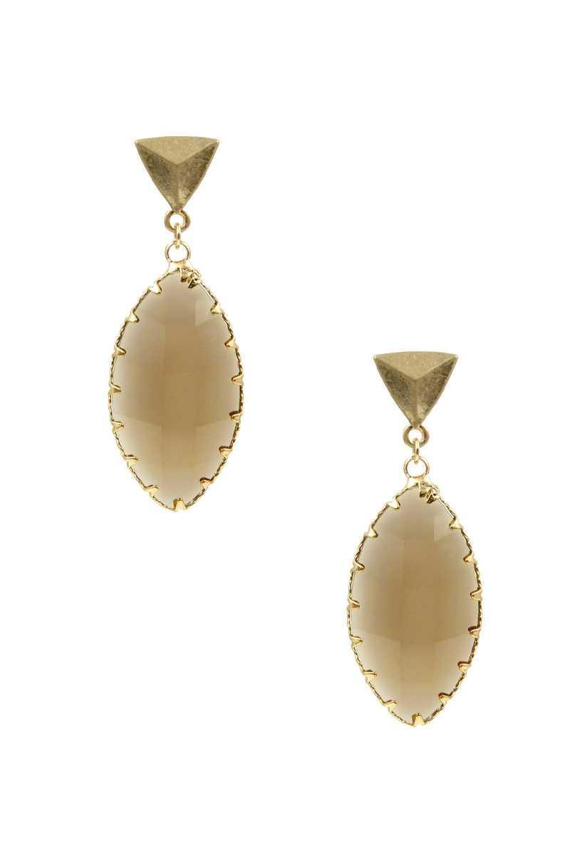 Triangle Resin Dangle Earring Secondary image