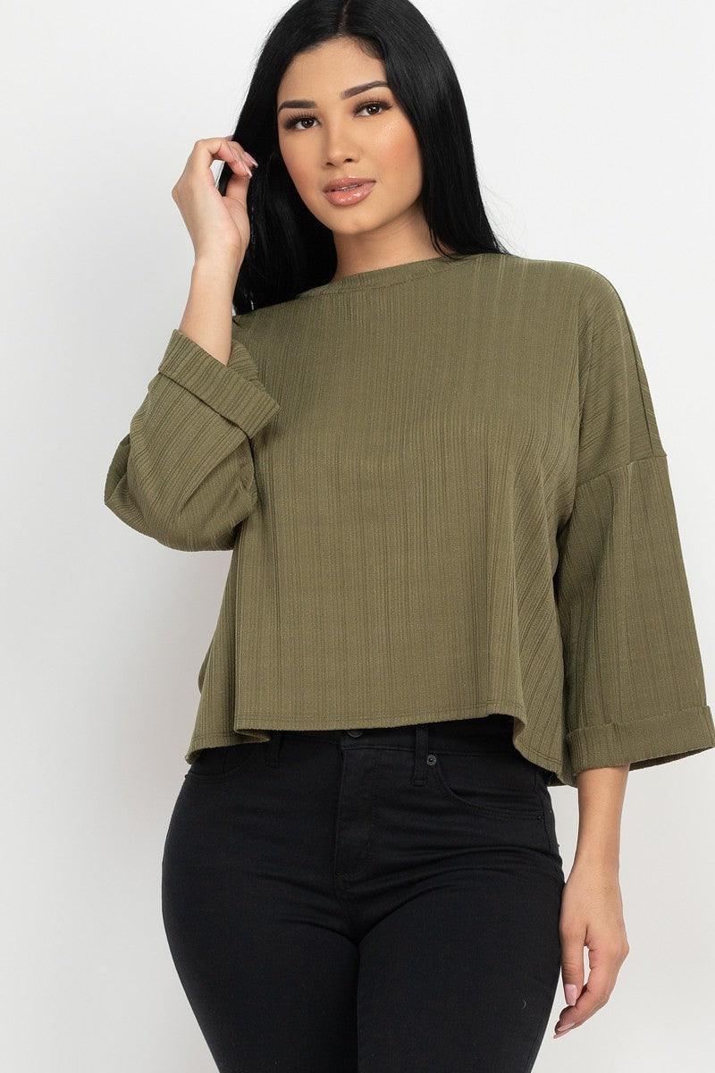 Drop Shoulder Top | Mixtshop LLC Main image