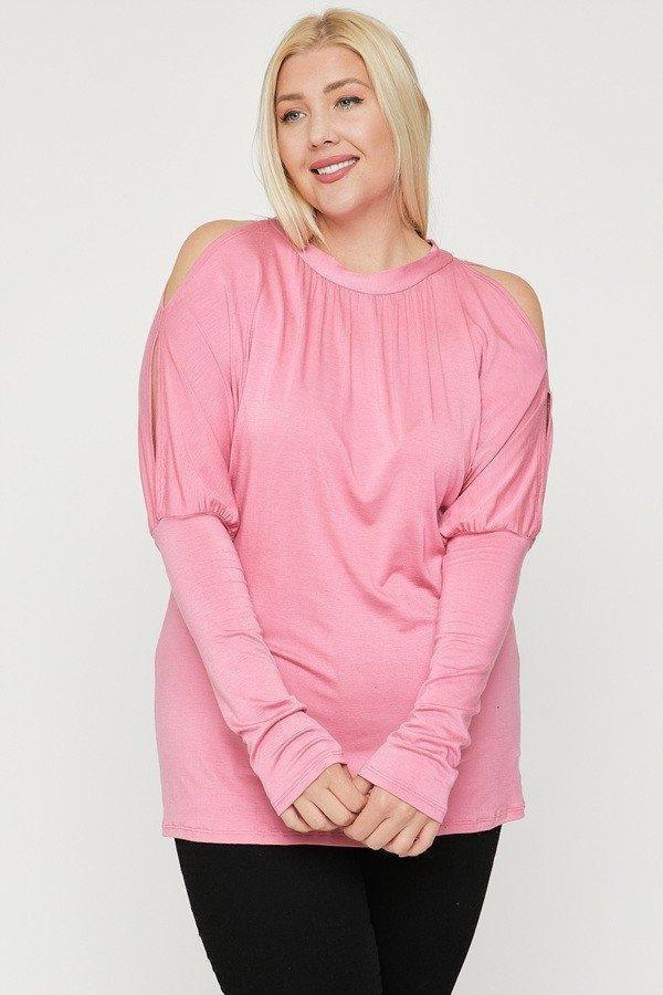 Long Sleeves Solid Top | Mixtshop LLC Main image