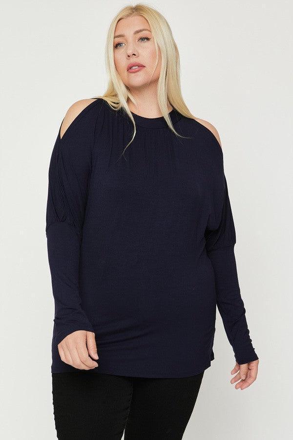 Long Sleeves Solid Top | Mixtshop LLC Main image