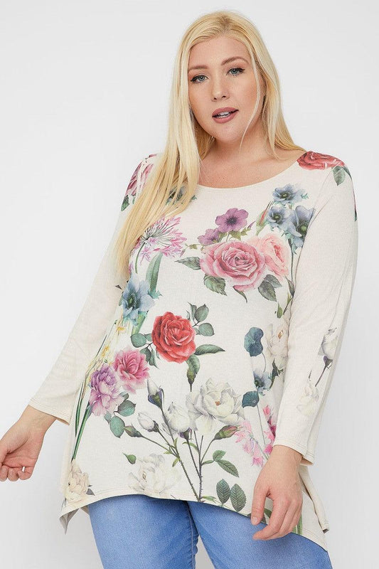 Geometric/tribal Sublimation Print Tunic Top | Mixtshop LLC