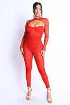 Mesh Crop Jumpsuit Set | Mixtshop LLC