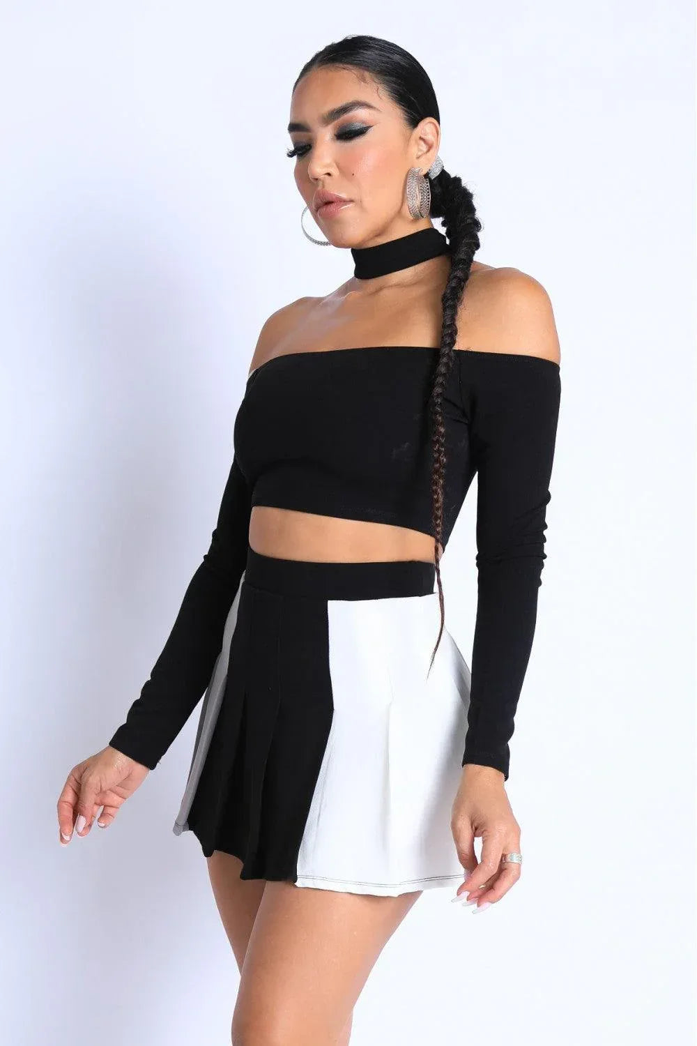 Choker Off-shoulder Top Set Secondary image