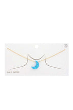 Iridescent Moon Gold Dipped Necklace | Mixtshop LLC