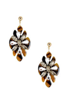 Acetate Rhinestone Flower Dangle Earring | Mixtshop LLC