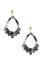 Acetate Rhinestone Teardrop Dangle Earring | Mixtshop LLC