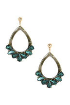 Acetate Rhinestone Teardrop Dangle Earring | Mixtshop LLC