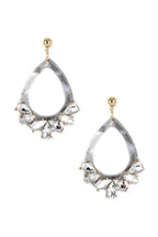 Acetate Rhinestone Teardrop Dangle Earring | Mixtshop LLC