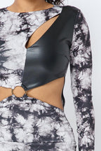 Tie Dye Long Sleeve Midi Dress | Mixtshop LLC