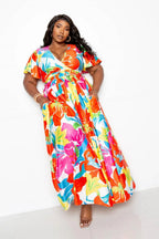 Flower Maxi Skirt&top Set | Mixtshop LLC