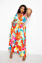 Flower Maxi Skirt&top Set | Mixtshop LLC