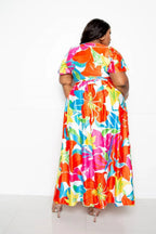 Flower Maxi Skirt&top Set | Mixtshop LLC