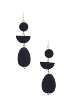 Geometric Wood Bead Dangle Earring | Mixtshop LLC