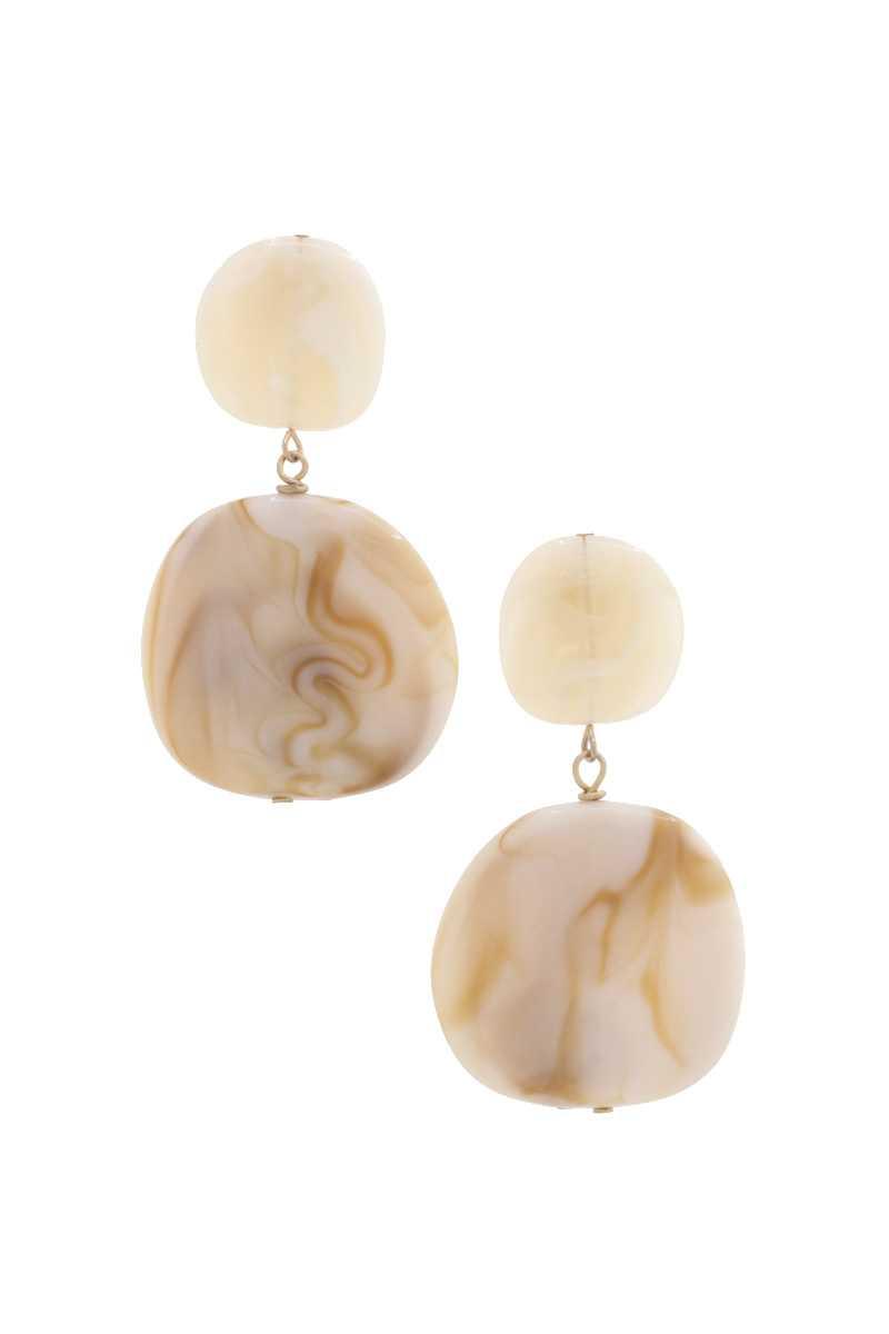 Acetate Resin Double Circle Earring | Mixtshop LLC Main image