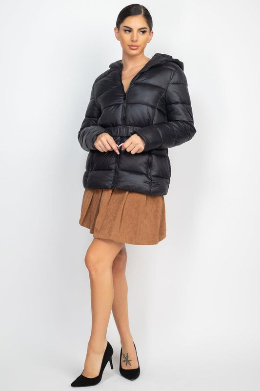 A-line Corduroy Pleated Mini Skirt | Mixtshop LLC