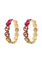 Rhinestone 3.25 Inch Classic Hoop Earring | Mixtshop LLC