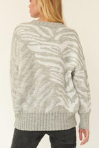 A Zebra Print Pullover Sweater | Mixtshop LLC
