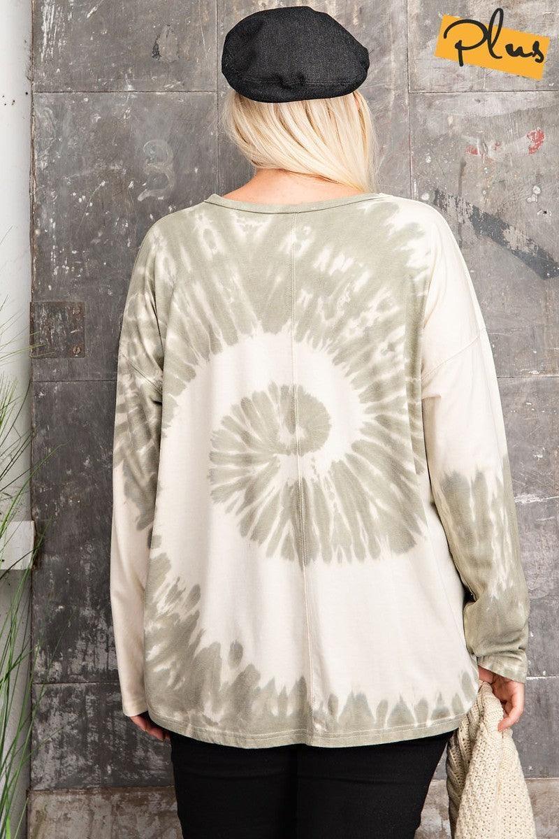 Plus Size Ls Special Washed Poly Rayon Knit Top | Mixtshop LLC