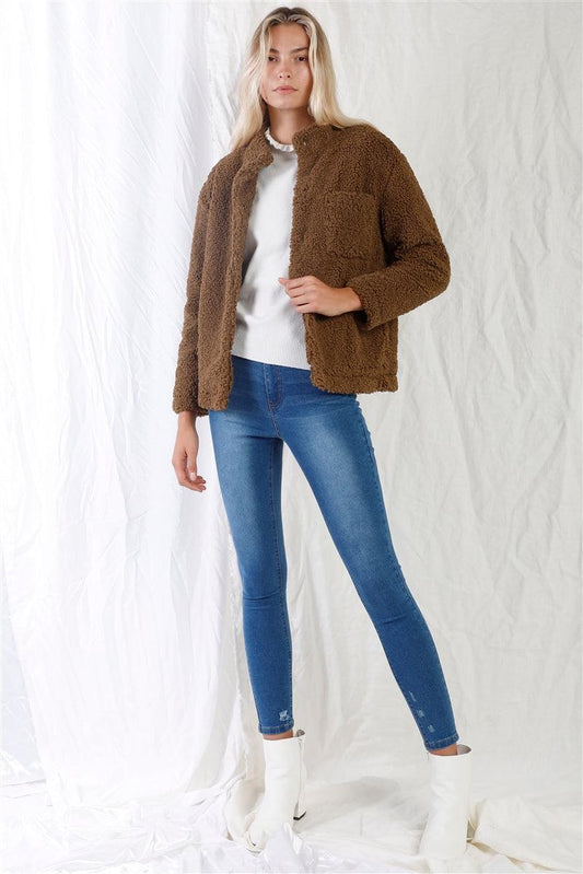 Mid Blue High-waisted With Rips Skinny Denim Jeans | Mixtshop LLC