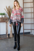 Beautiful Aztec Print Long Sleeve Sweater | Mixtshop LLC