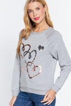 Sequins French Terry Pullover Top | Mixtshop LLC