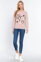 Sequins French Terry Pullover Top | Mixtshop LLC