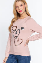 Sequins French Terry Pullover Top | Mixtshop LLC