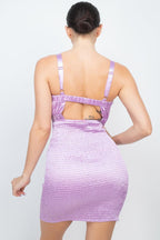 Square Back Cutout Smocking Dress | Mixtshop LLC