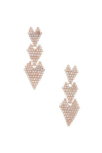 Triple Rhinestone Heart Earring | Mixtshop LLC