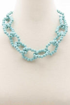 Color Wood Bead O Link Necklace | Mixtshop LLC