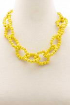 Color Wood Bead O Link Necklace | Mixtshop LLC