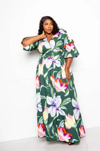 Puff Sleeve Button Front Dress | Mixtshop LLC