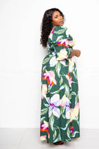 Puff Sleeve Button Front Dress | Mixtshop LLC