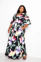 Puff Sleeve Button Front Dress | Mixtshop LLC