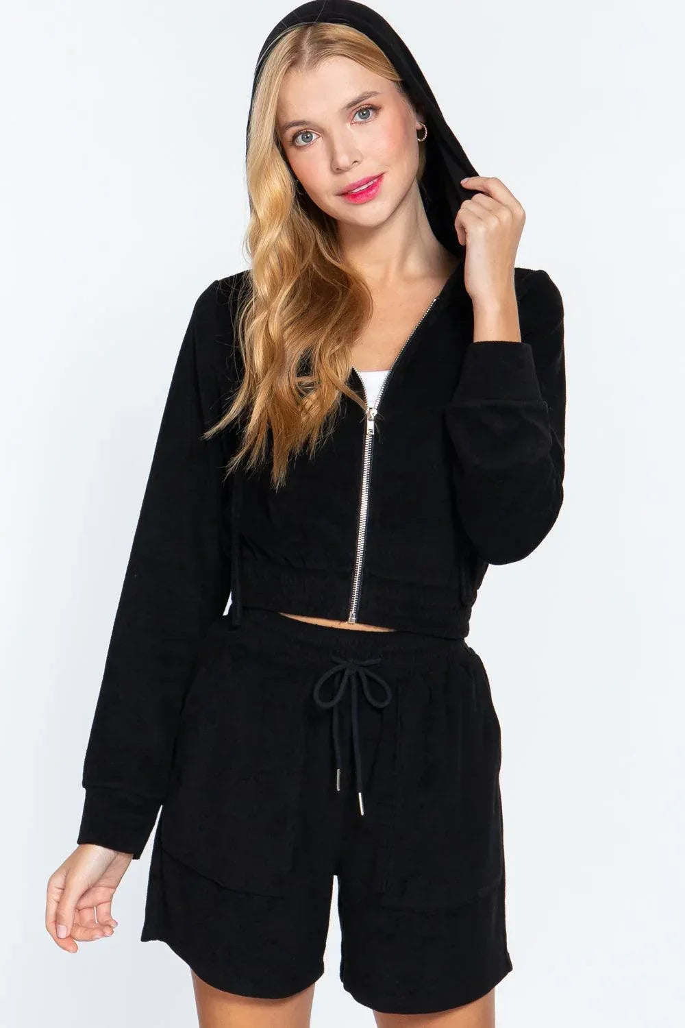 Hoodie Terry Towelling Jacket | Mixtshop LLC Main image