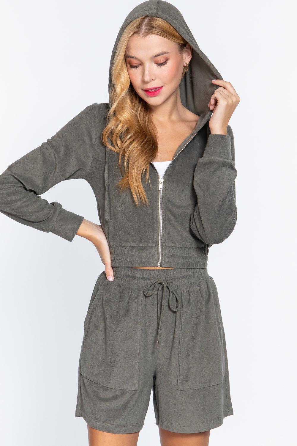 Hoodie Terry Towelling Jacket | Mixtshop LLC Main image