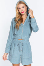 Hoodie Terry Towelling Jacket | Mixtshop LLC