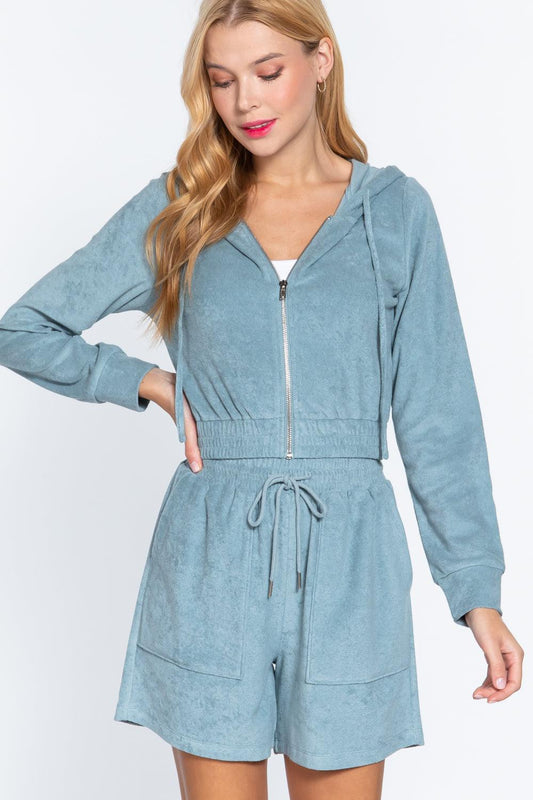 Hoodie Terry Towelling Jacket | Mixtshop LLC