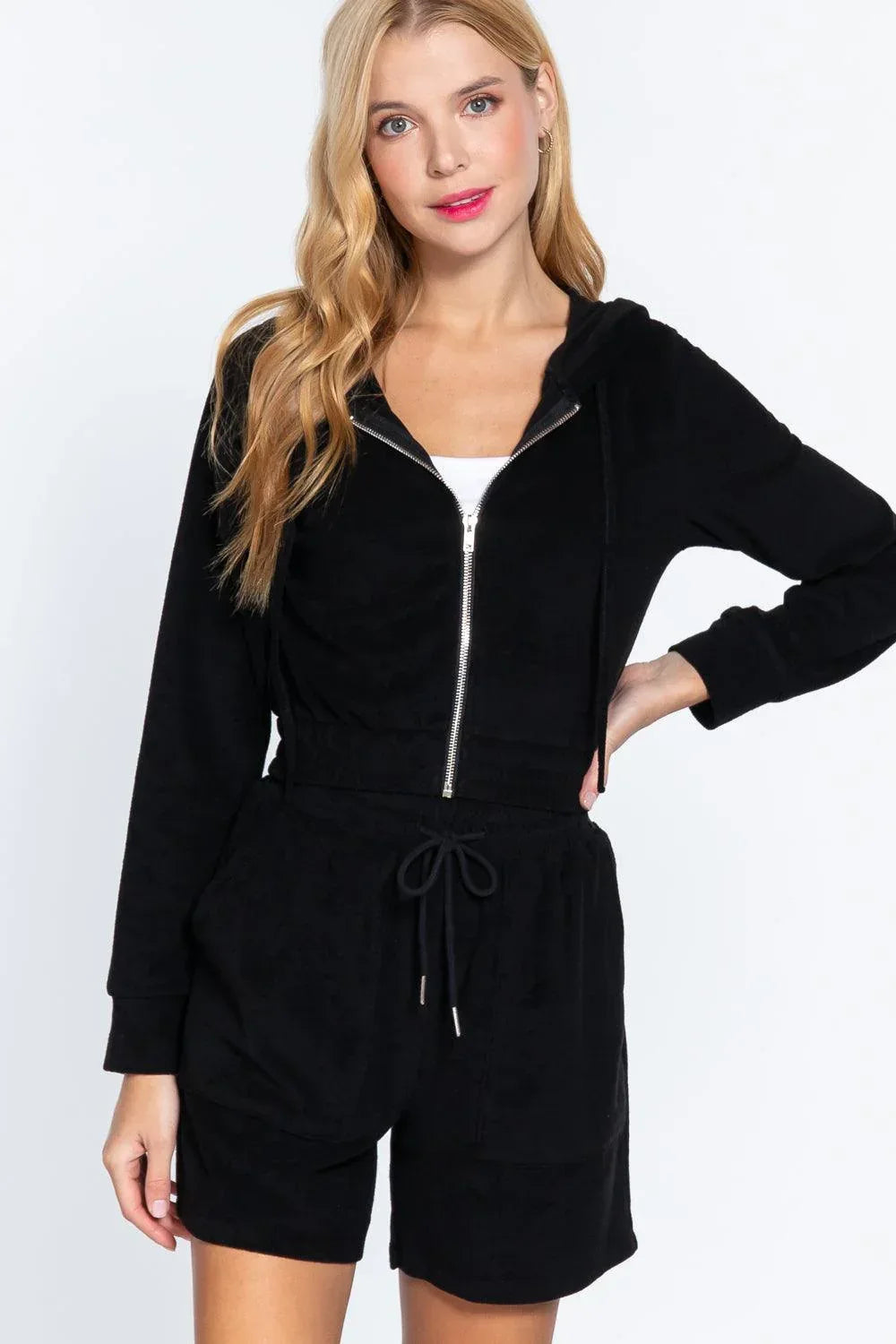 Hoodie Terry Towelling Jacket Secondary image