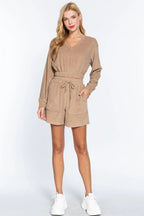Elasticized Hem Terry Towelling Top | Mixtshop LLC