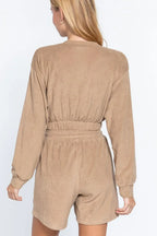 Elasticized Hem Terry Towelling Top | Mixtshop LLC