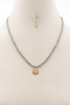 Happy Face Charm Beaded Necklace | Mixtshop LLC