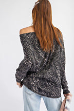 Tribal Printed Knit Top | Mixtshop LLC
