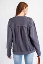 Terry Knit Loose Fit Pullover | Mixtshop LLC