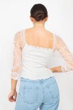 Square Neck Smocking Top | Mixtshop LLC