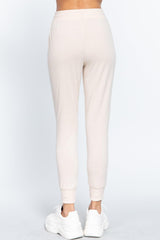 Waist Band Long Sweatpants With Pockets | Mixtshop LLC