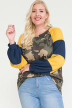 Raglan Sleeve Color Block Top | Mixtshop LLC